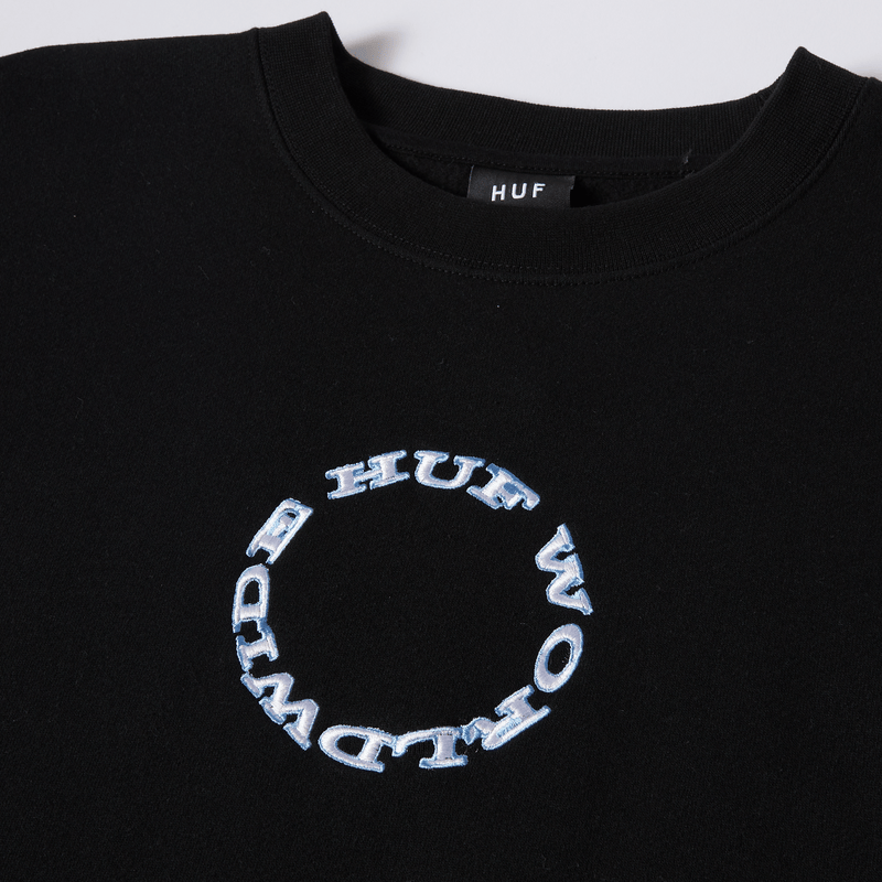 Huf Hard Note Crewneck Sweatshirt Black