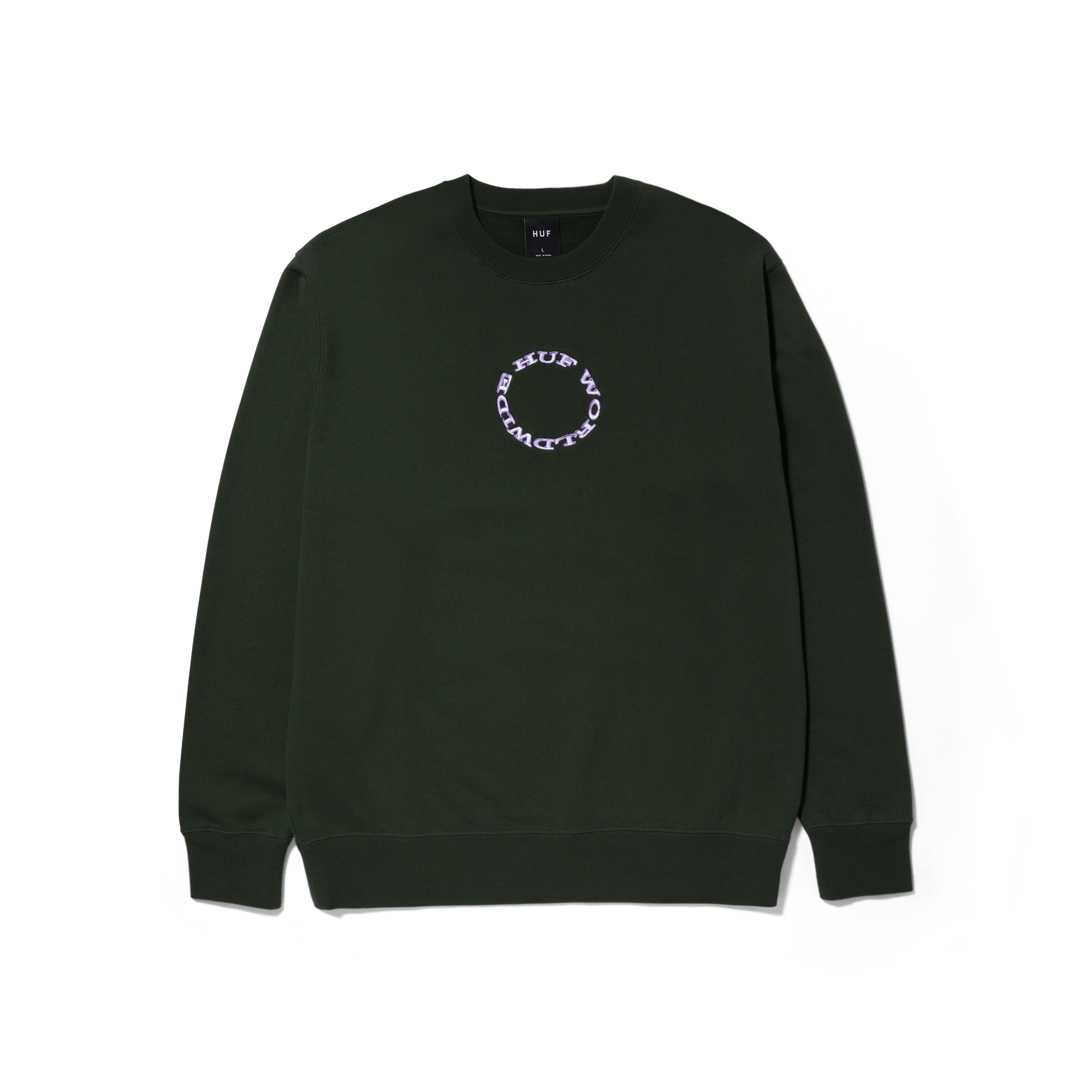 Huf Hard Note Crewneck Sweatshirt Black