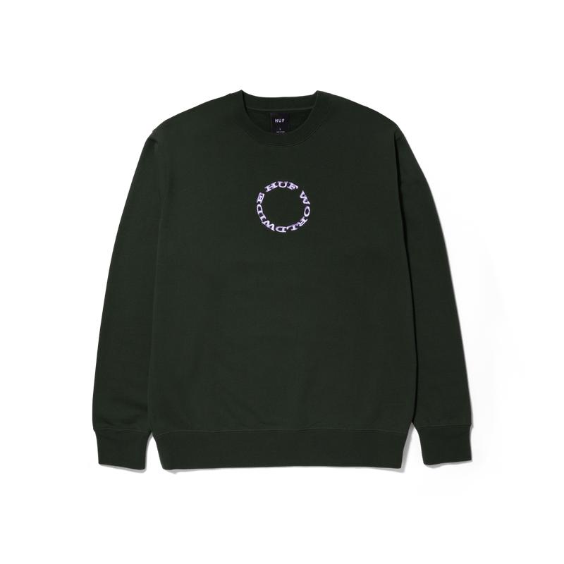 Huf Hard Note Crewneck Sweatshirt Black
