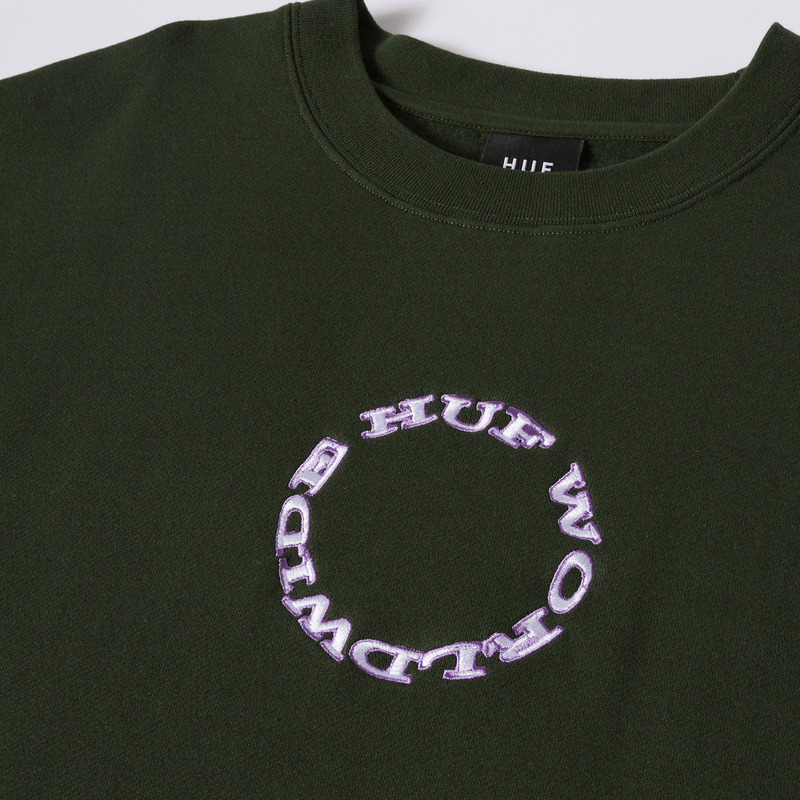 Huf Hard Note Crewneck Sweatshirt Black