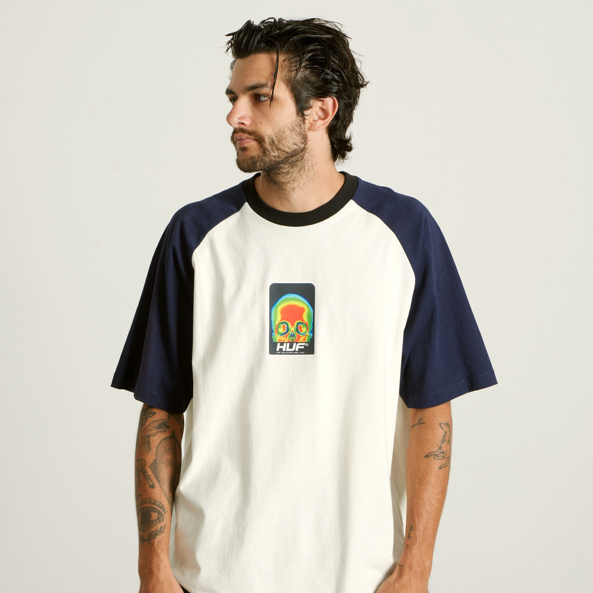 HUF Headrush Raglan Shirt Bleach
