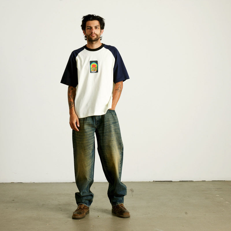 HUF Headrush Raglan Shirt Bleach