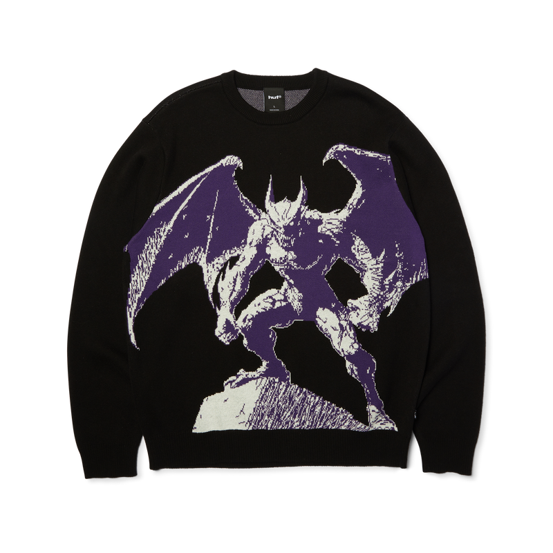 Huf Heaven Can Wait Crewneck Sweater Black