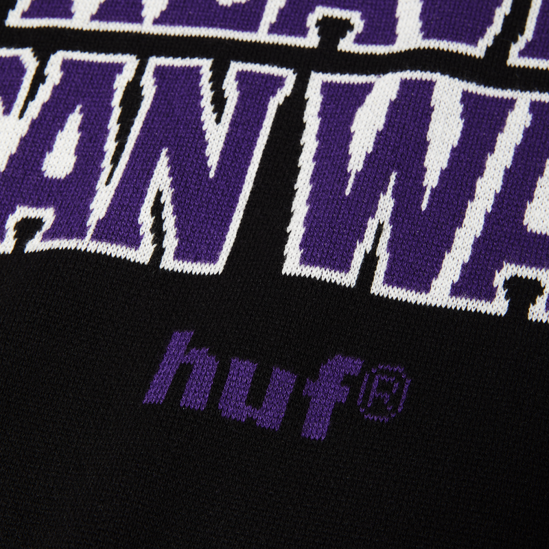Huf Heaven Can Wait Crewneck Sweater Black