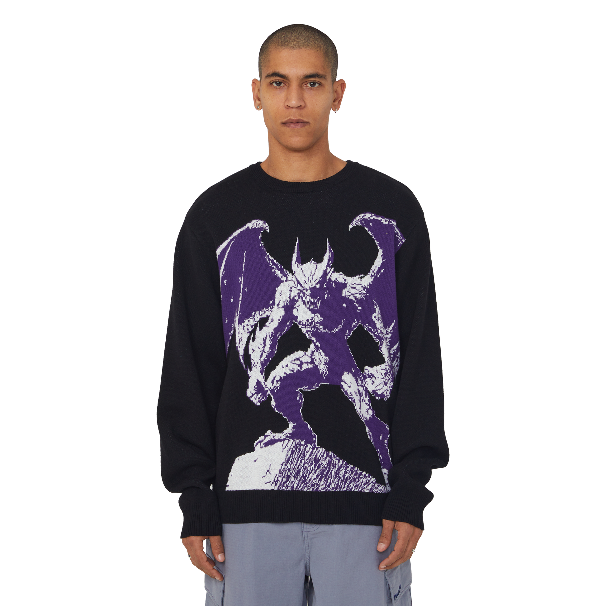 Huf Heaven Can Wait Crewneck Sweater Black