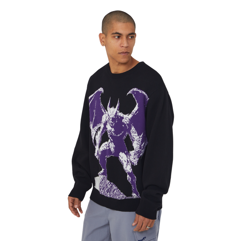 Huf Heaven Can Wait Crewneck Sweater Black