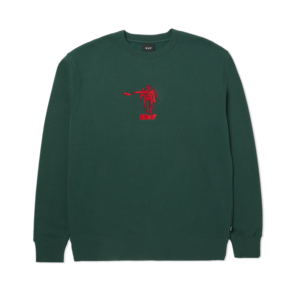 Huf Heavenly Crewneck Sweatshirt Forest Green