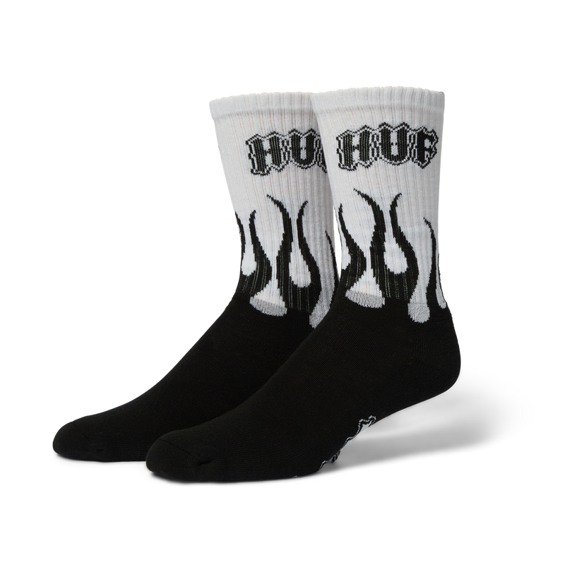 HUF High Temp Sock White