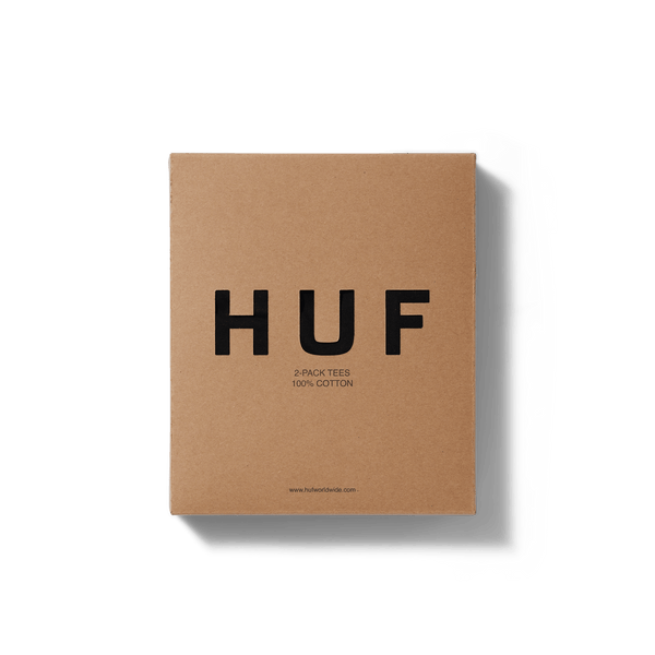 HUF Set 2-Pack Tees Black