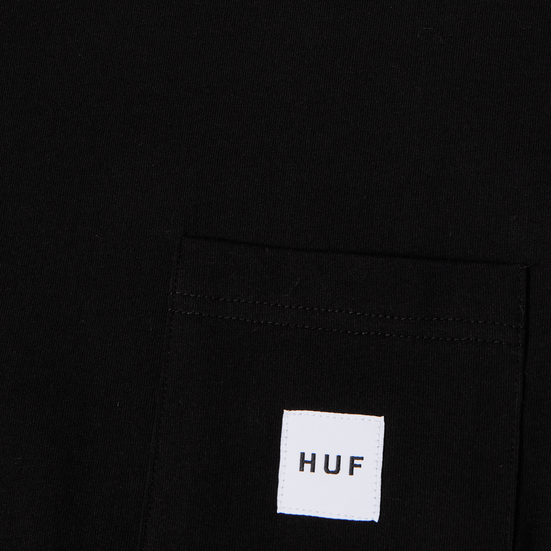 Huf Set Box Logo Pocket T-Shirt Black