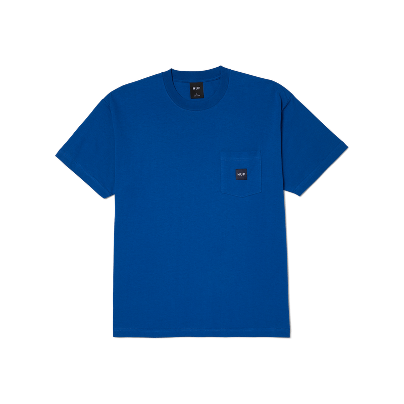 Huf Set Box Logo Pocket T-Shirt Cobalt Blue