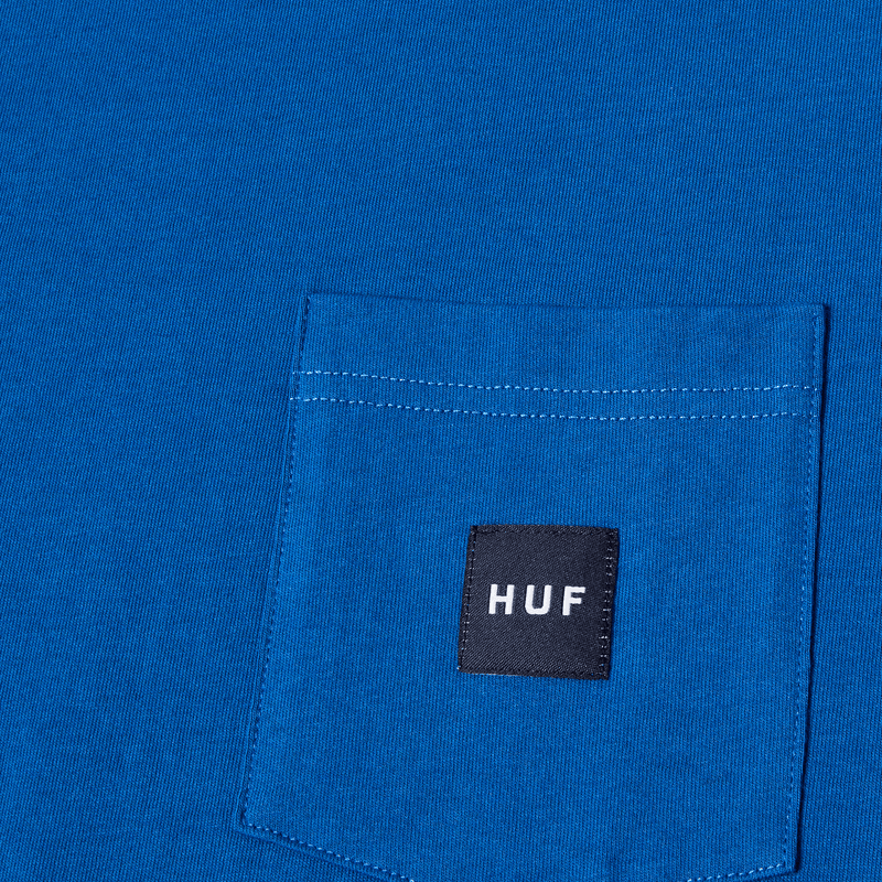 Huf Set Box Logo Pocket T-Shirt Cobalt Blue