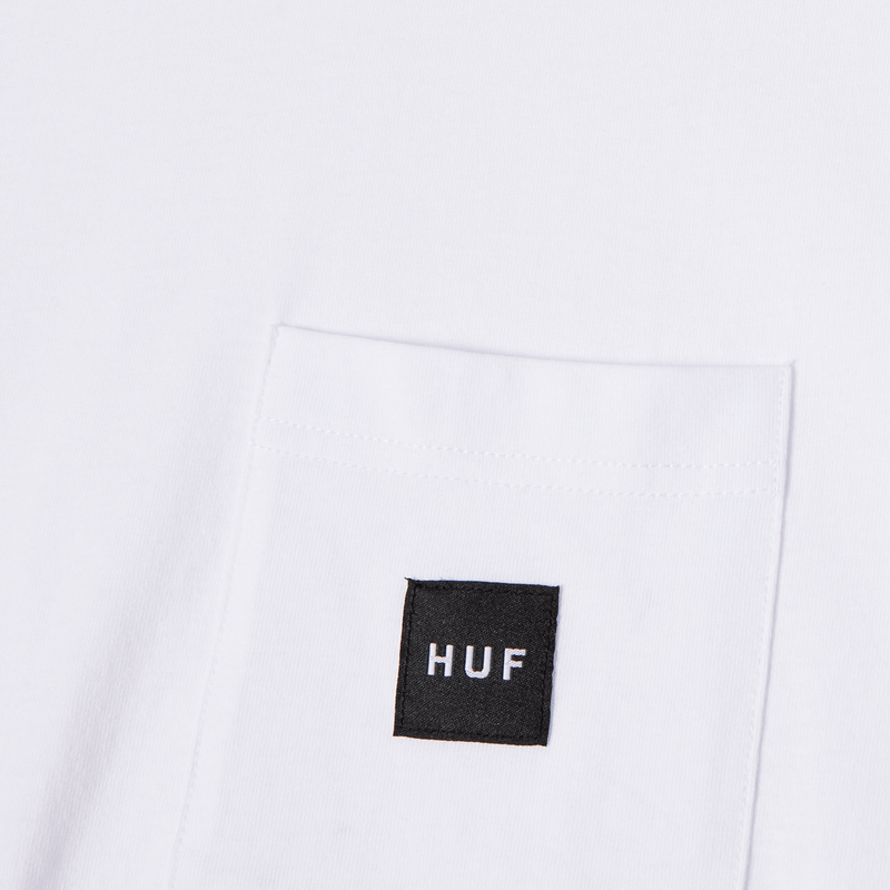 Huf Set Box Logo Pocket T-Shirt White