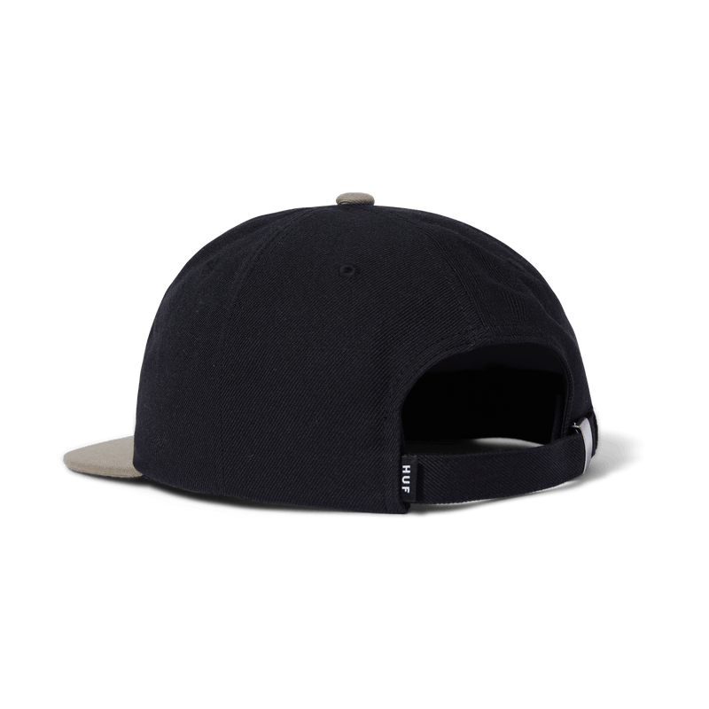 Huf SET Classic H 6-Panel Strapback Hat Black