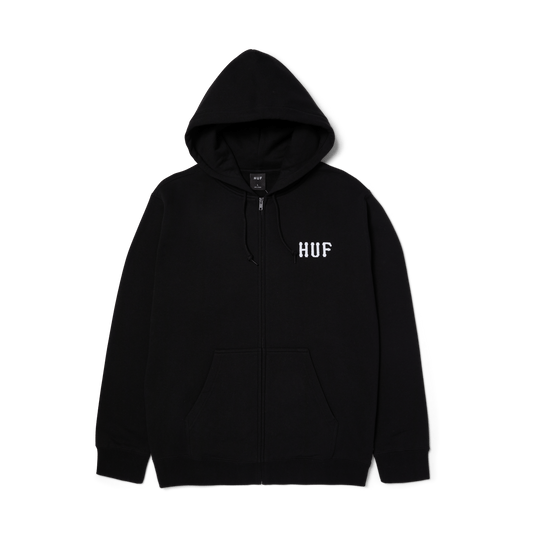 Huf Set Classic Logo F/Z Hoodie Black