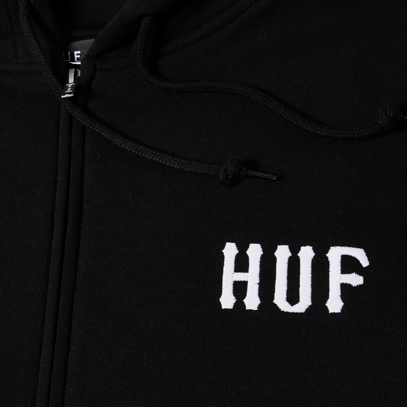 Huf Set Classic Logo F/Z Hoodie Black