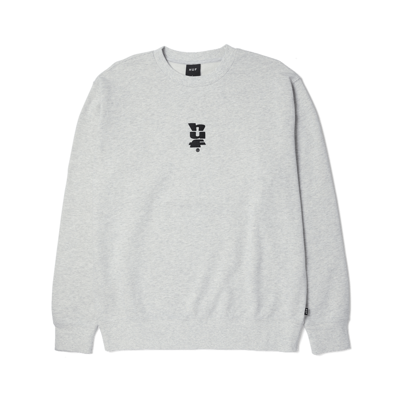 Huf Set Megablast Crewneck Sweater Ash