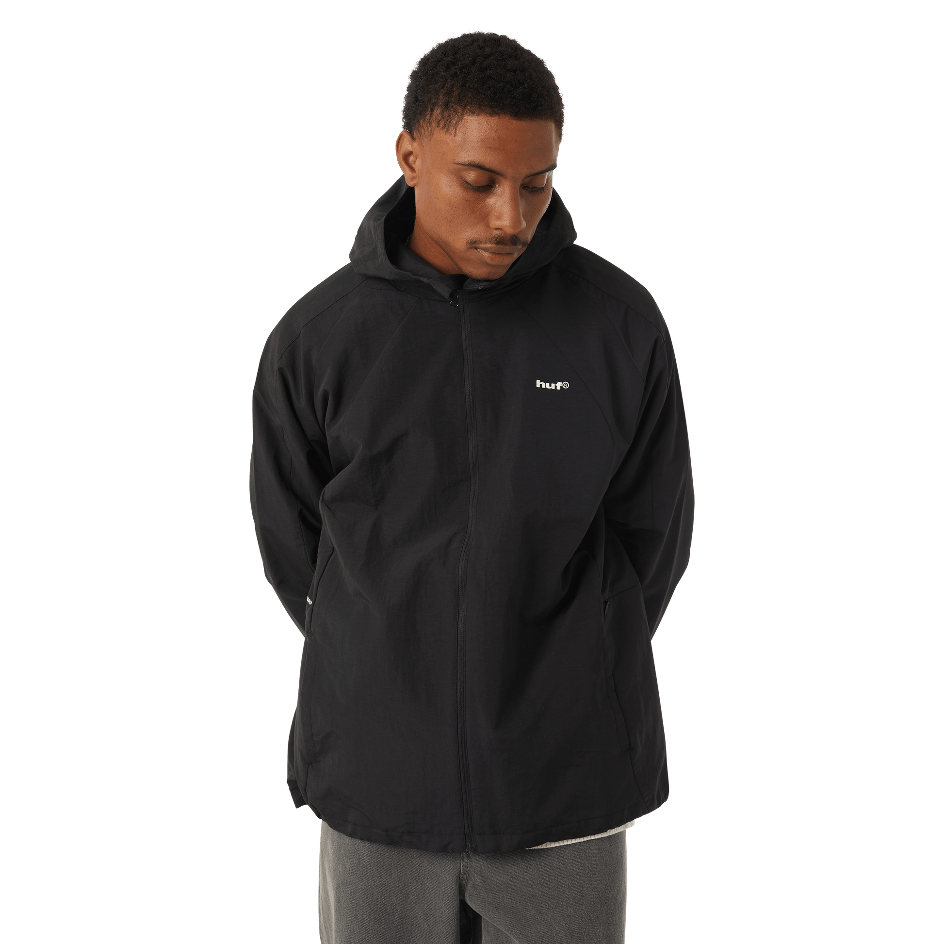Huf SET Shell Jacket Blackout