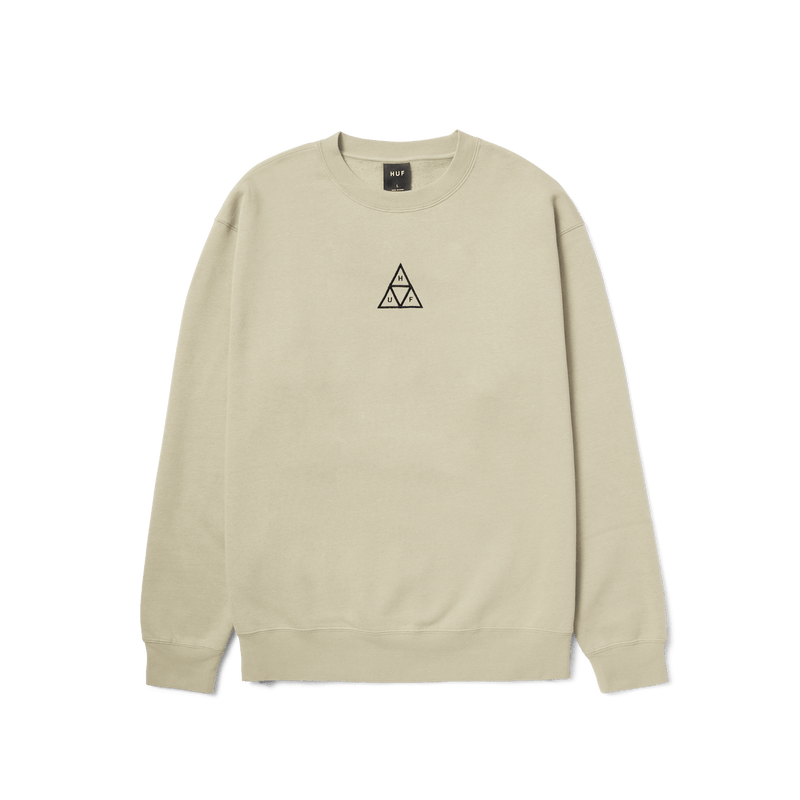 Huf SET Triple Triangle Crewneck Sweatshirt Stone