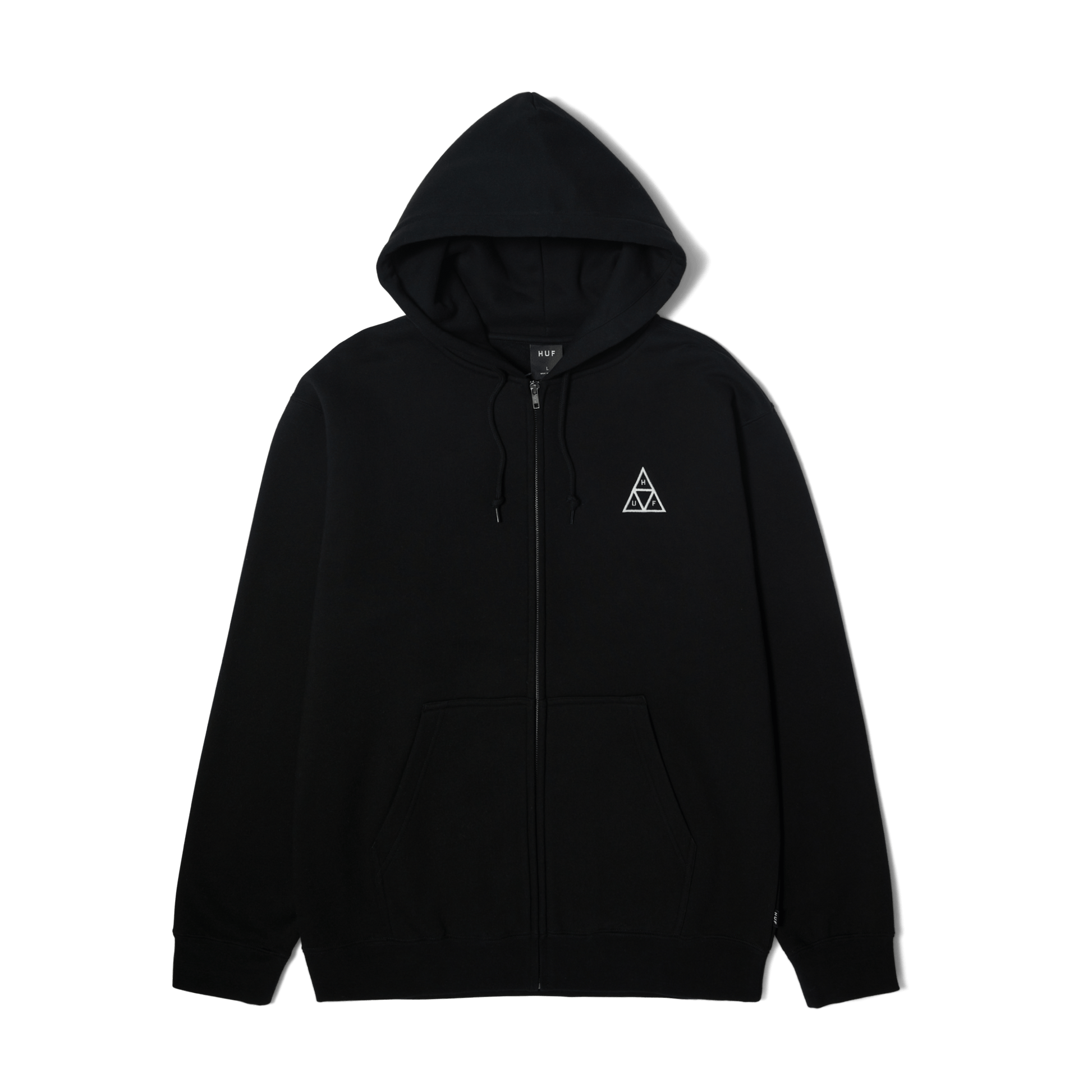 Huf SET Triple Triangle Full-Zip Hoodie Black