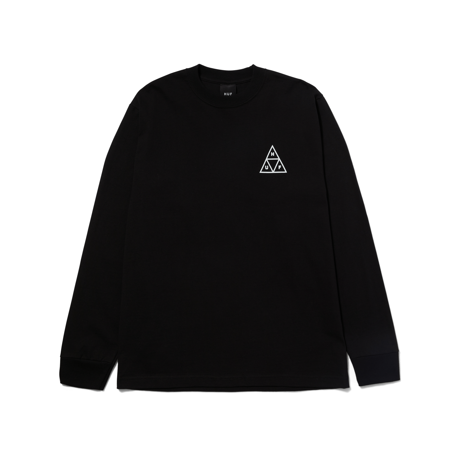 Huf SET Triple Triangle Long Sleeve T-Shirt Black