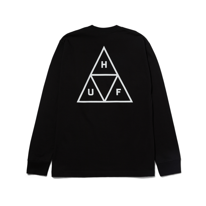 Huf SET Triple Triangle Long Sleeve T-Shirt Black