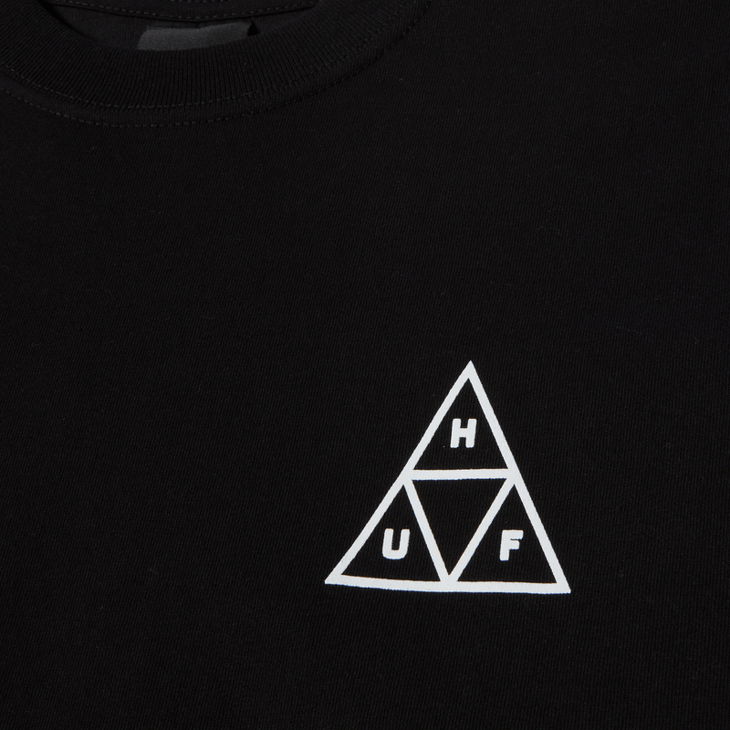 Huf SET Triple Triangle Long Sleeve T-Shirt Black