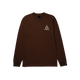 Huf SET Triple Triangle Long Sleeve T-Shirt Espresso