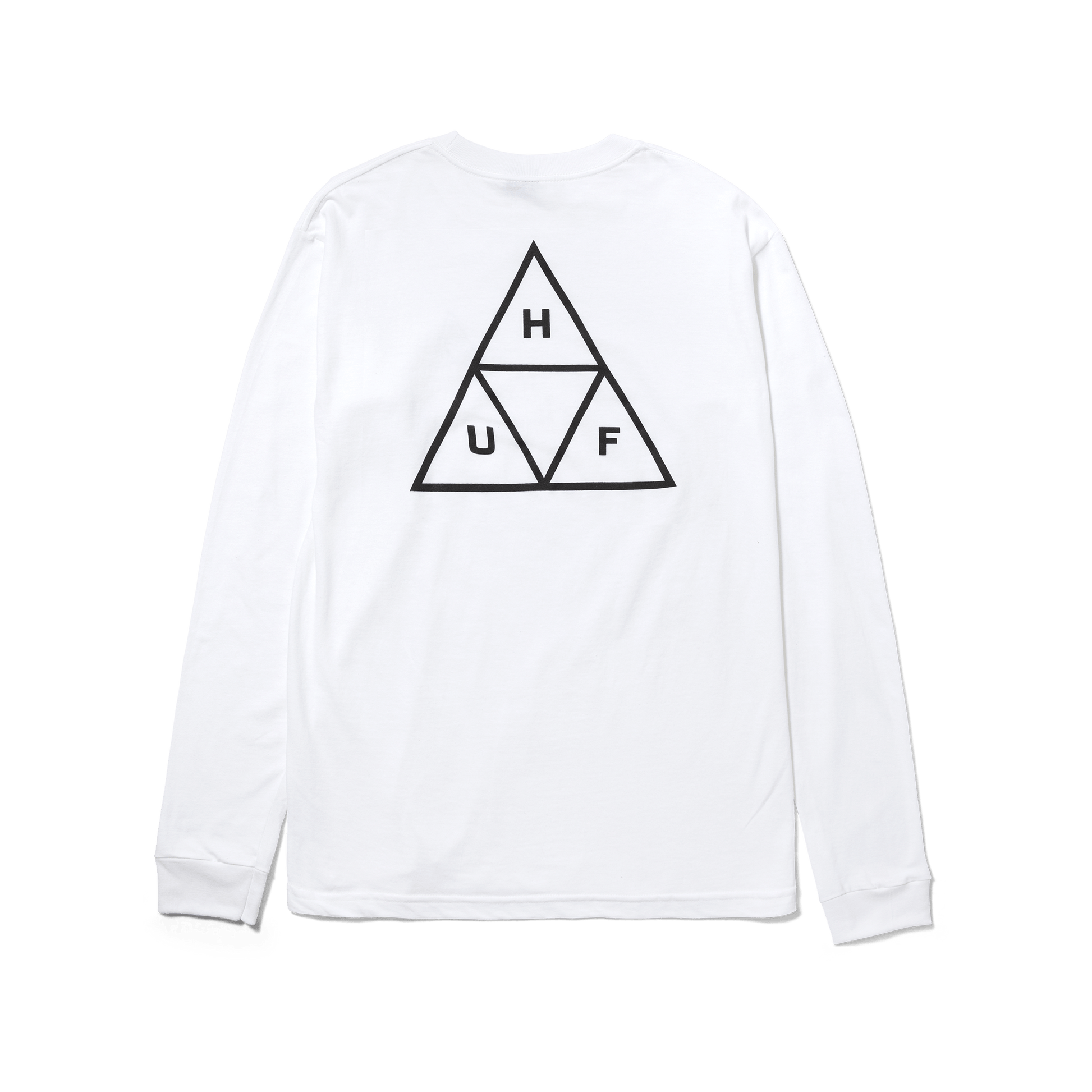 Huf SET Triple Triangle Long Sleeve T-Shirt White