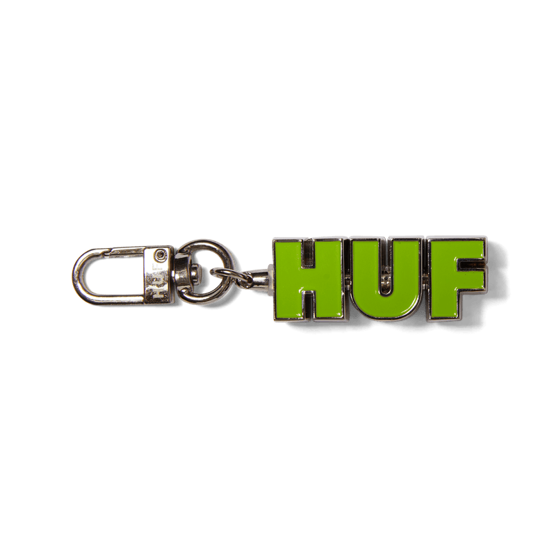 Huf Swivel Keychain Silver