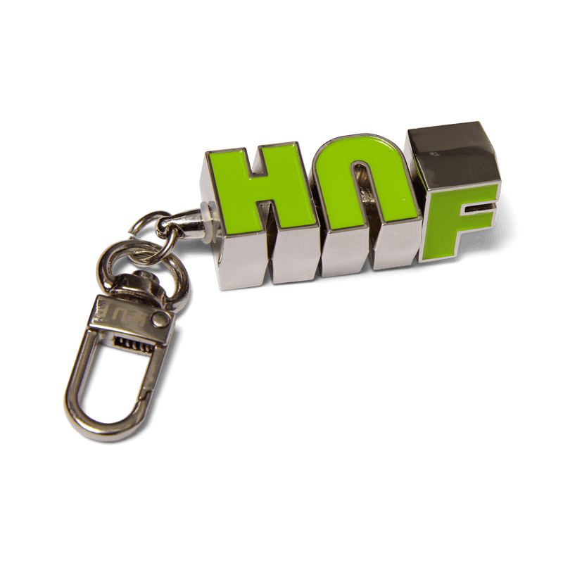 Huf Swivel Keychain Silver