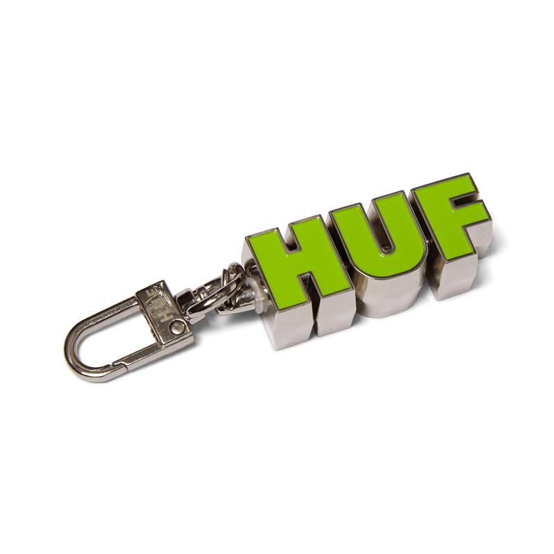 Huf Swivel Keychain Silver