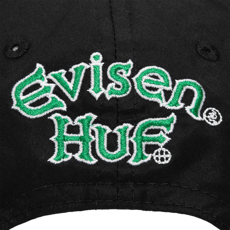 Huf x Evisen Cross Logo Hat Black