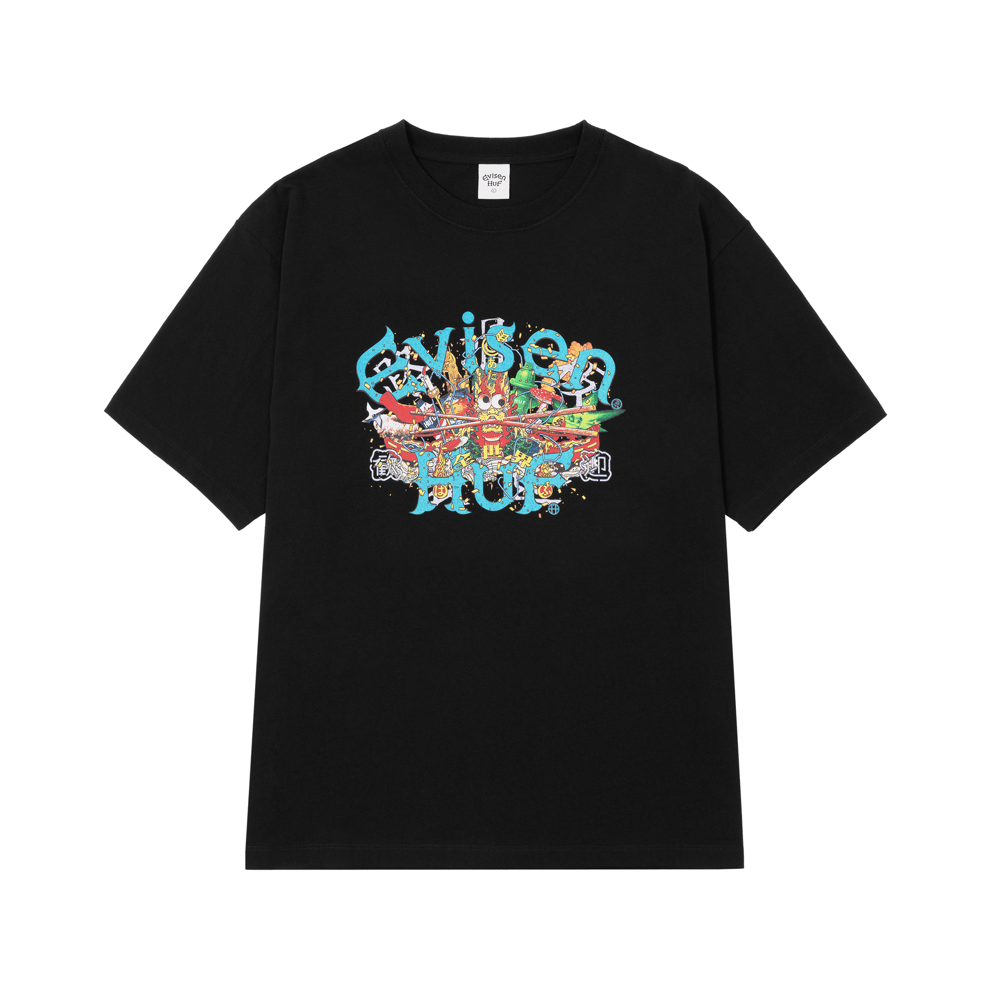 Huf x Evisen Dragon T-Shirt Black