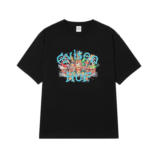 Huf x Evisen Dragon T-Shirt Black
