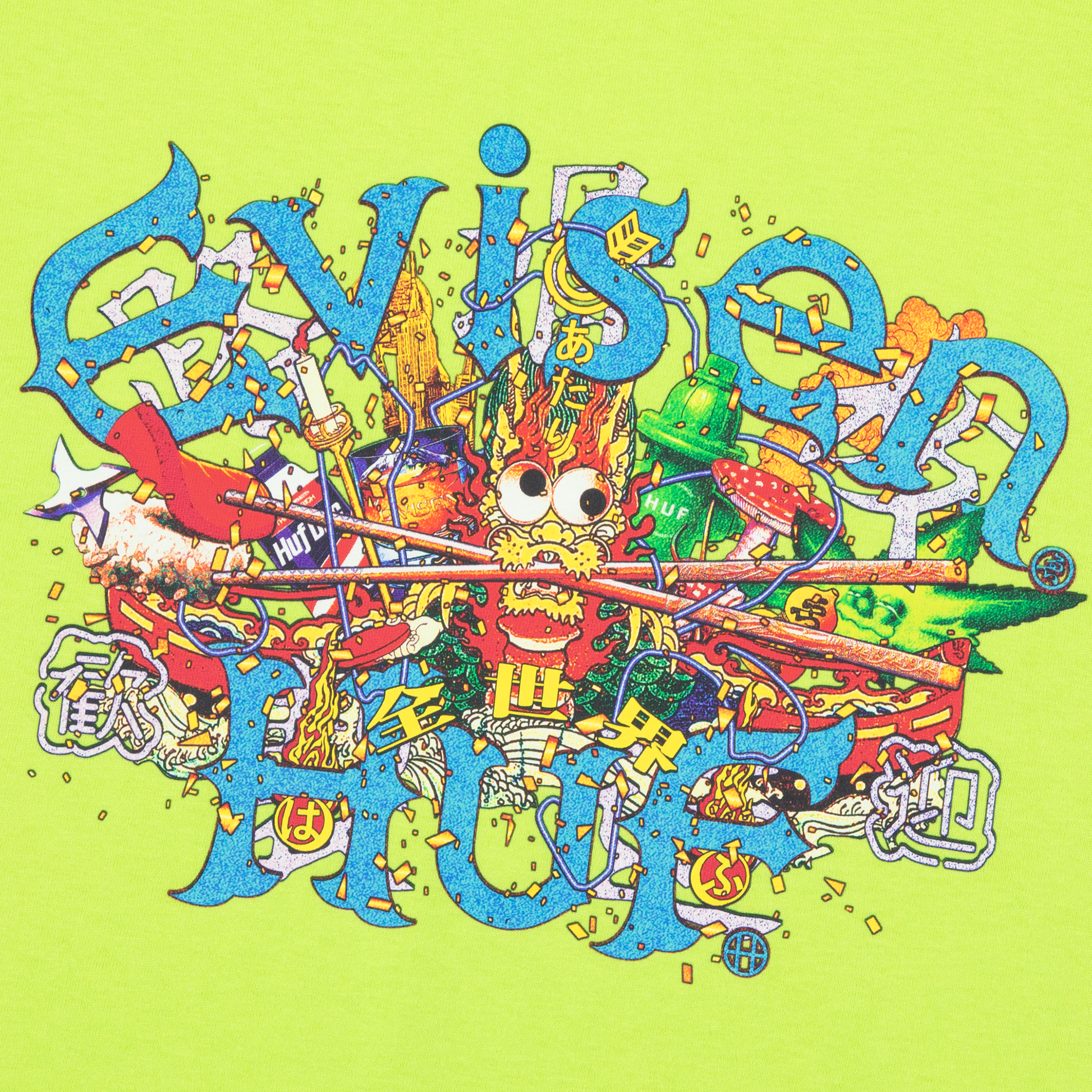 Huf x Evisen Dragon T-Shirt Green