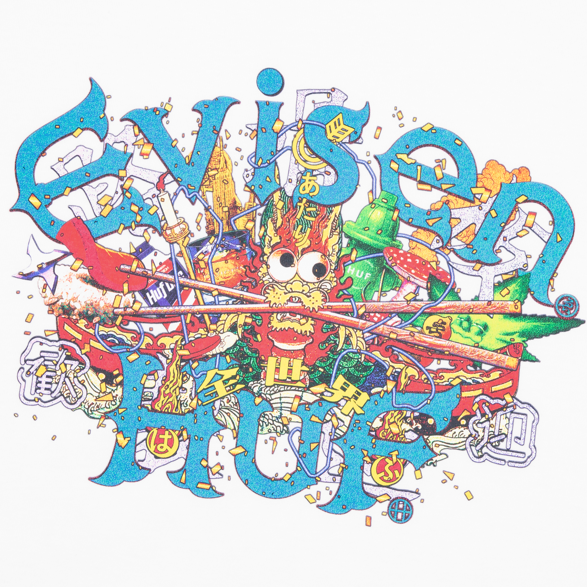 Huf x Evisen Dragon T-Shirt White