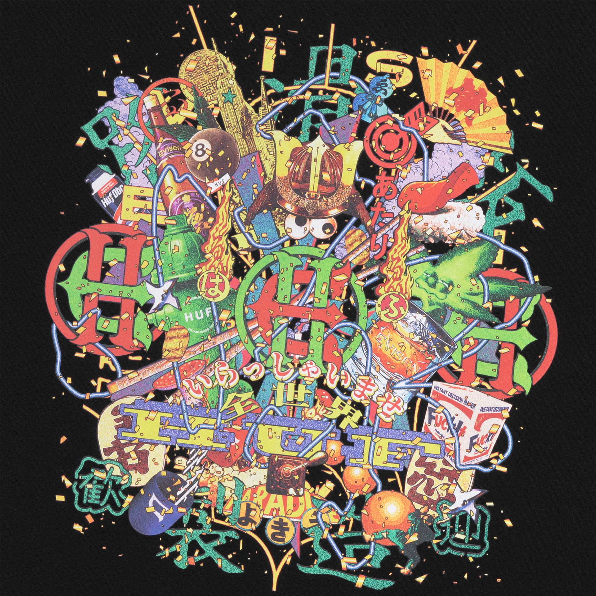 HUF x Evisen Allstar T-Shirt Black