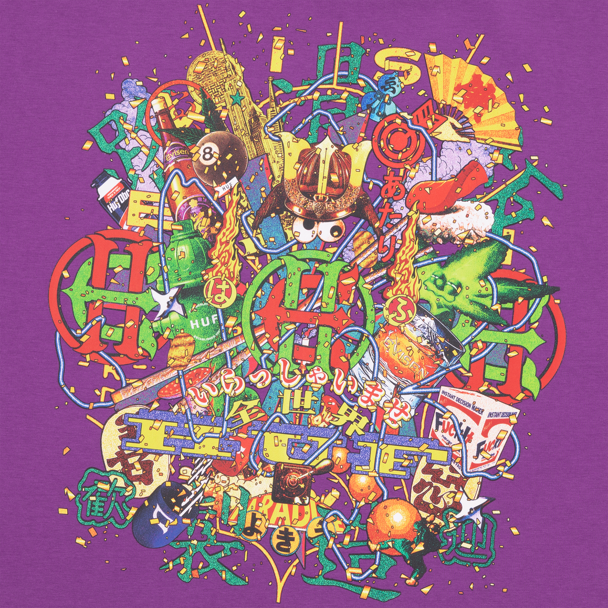 HUF x Evisen Allstar T-Shirt Purple