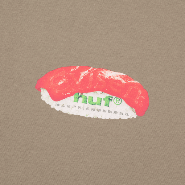 HUF x Evisen Sushi T-Shirt Charcoal
