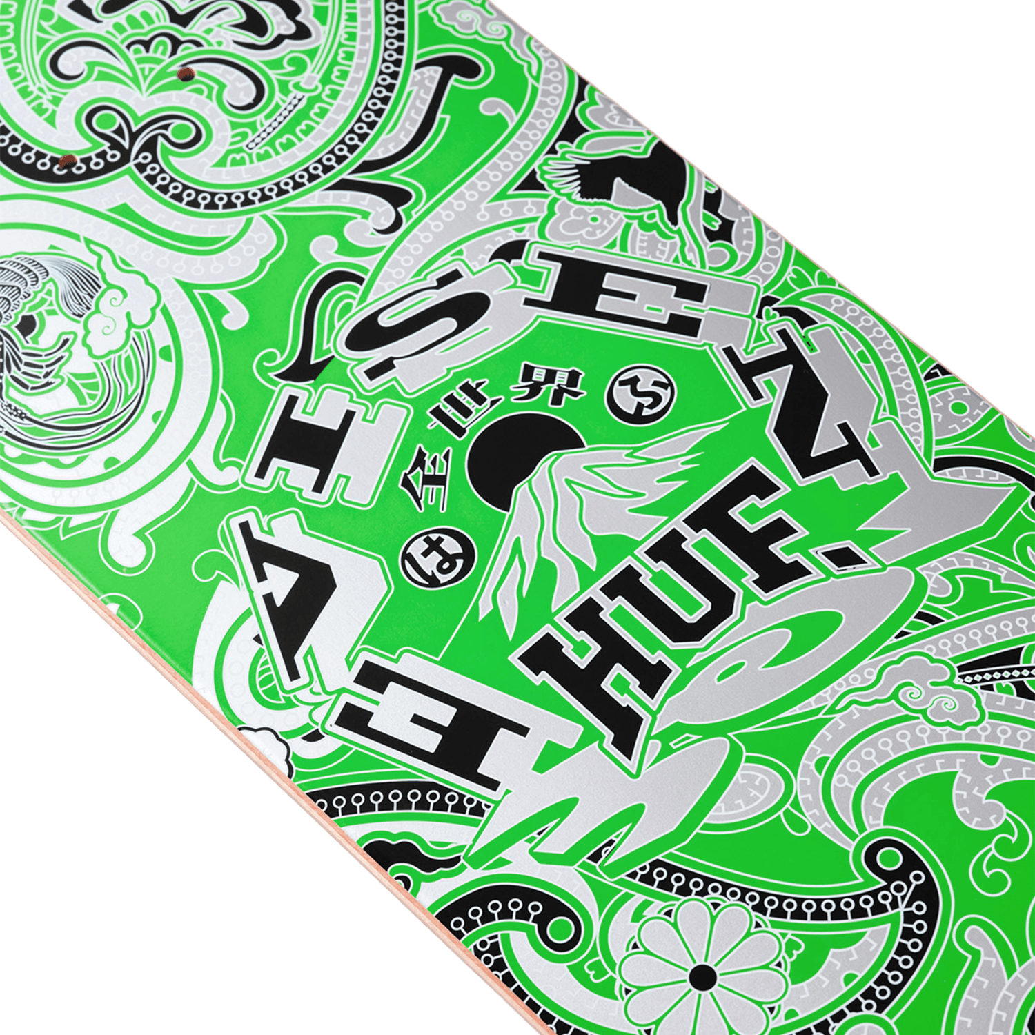 Huf x Evisen Paisley Deck Green