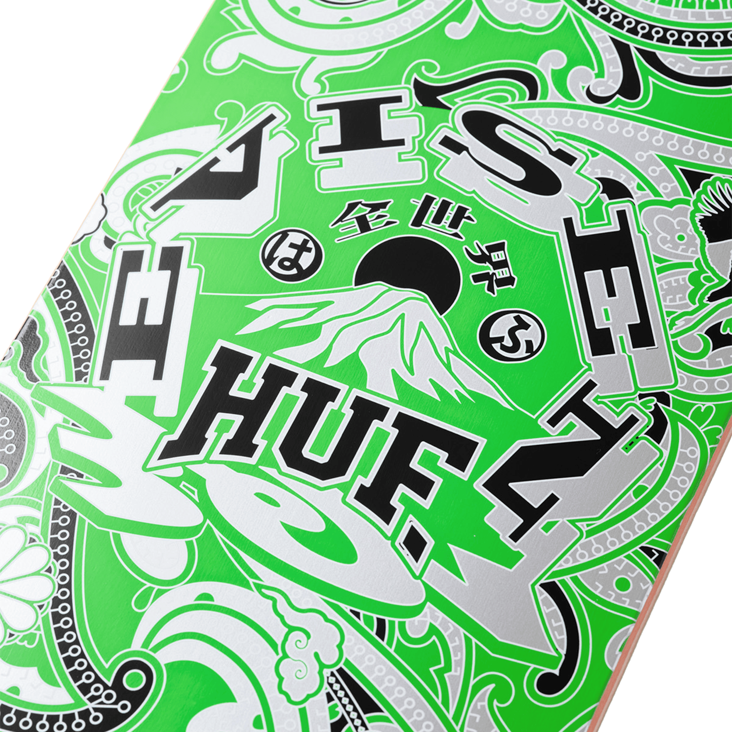Huf x Evisen Paisley Deck Green