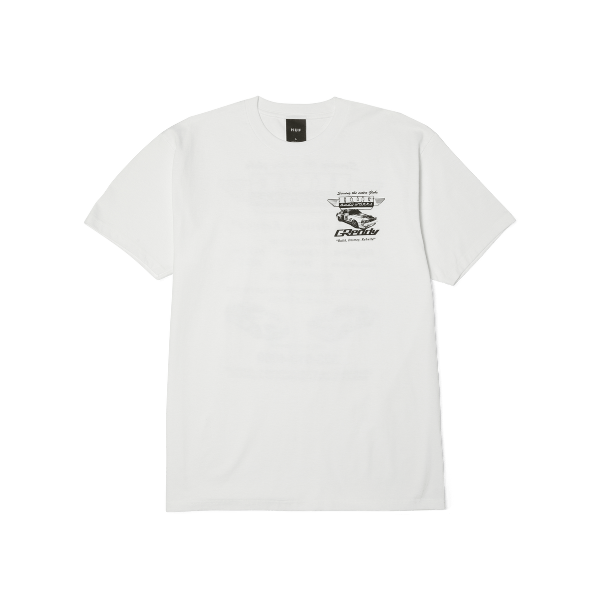 Huf HUF x GReddy Body Works T-Shirt White