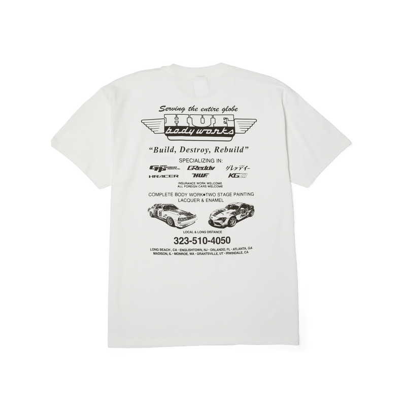 Huf x GReddy Body Works T-Shirt White