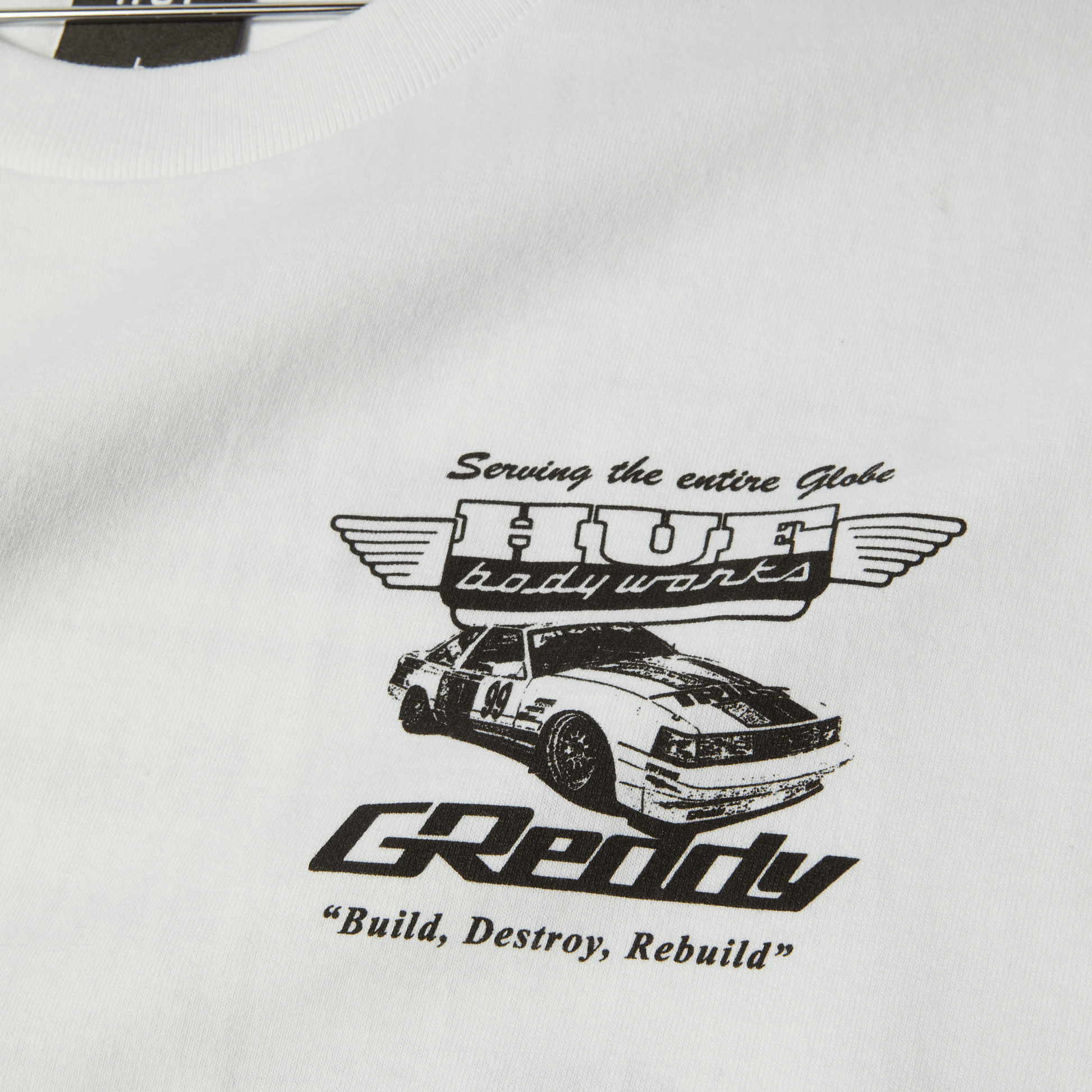 Huf x GReddy Body Works T-Shirt White