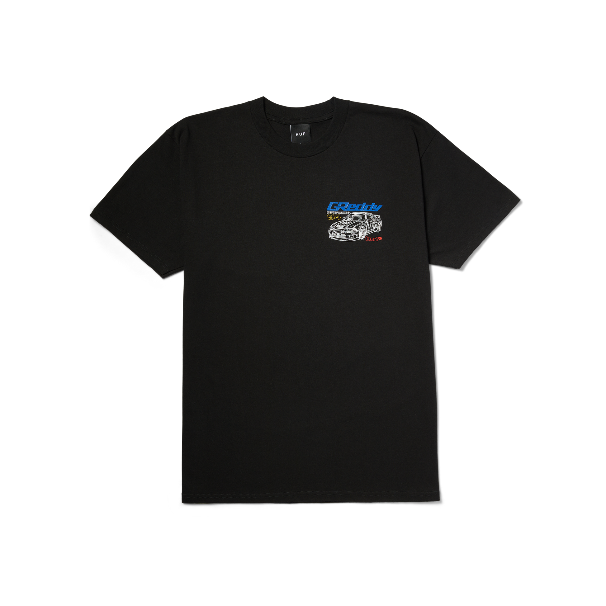 HUF x GReddy Diagram T-Shirt Black