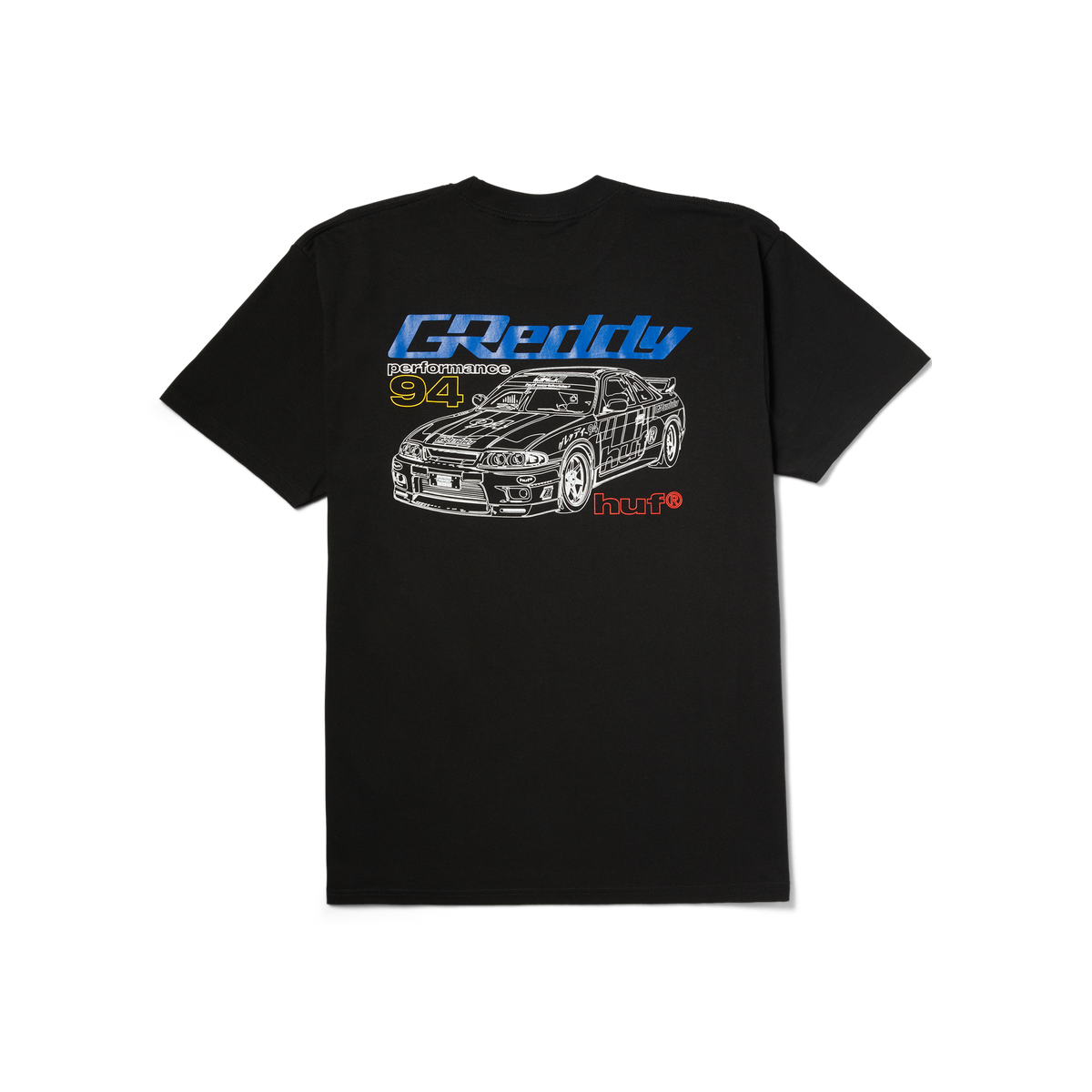 HUF x GReddy Diagram T-Shirt Black