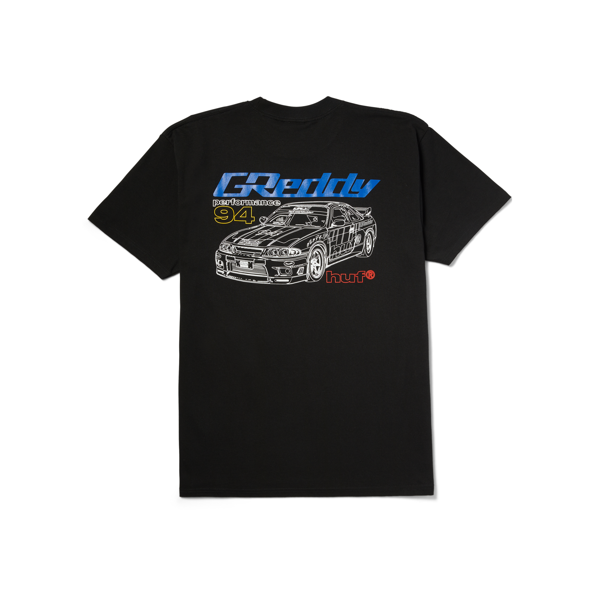 HUF x GReddy Diagram T-Shirt Black