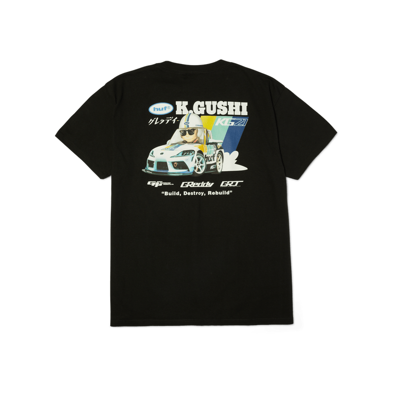 Huf x GReddy Gushi T-Shirt Black