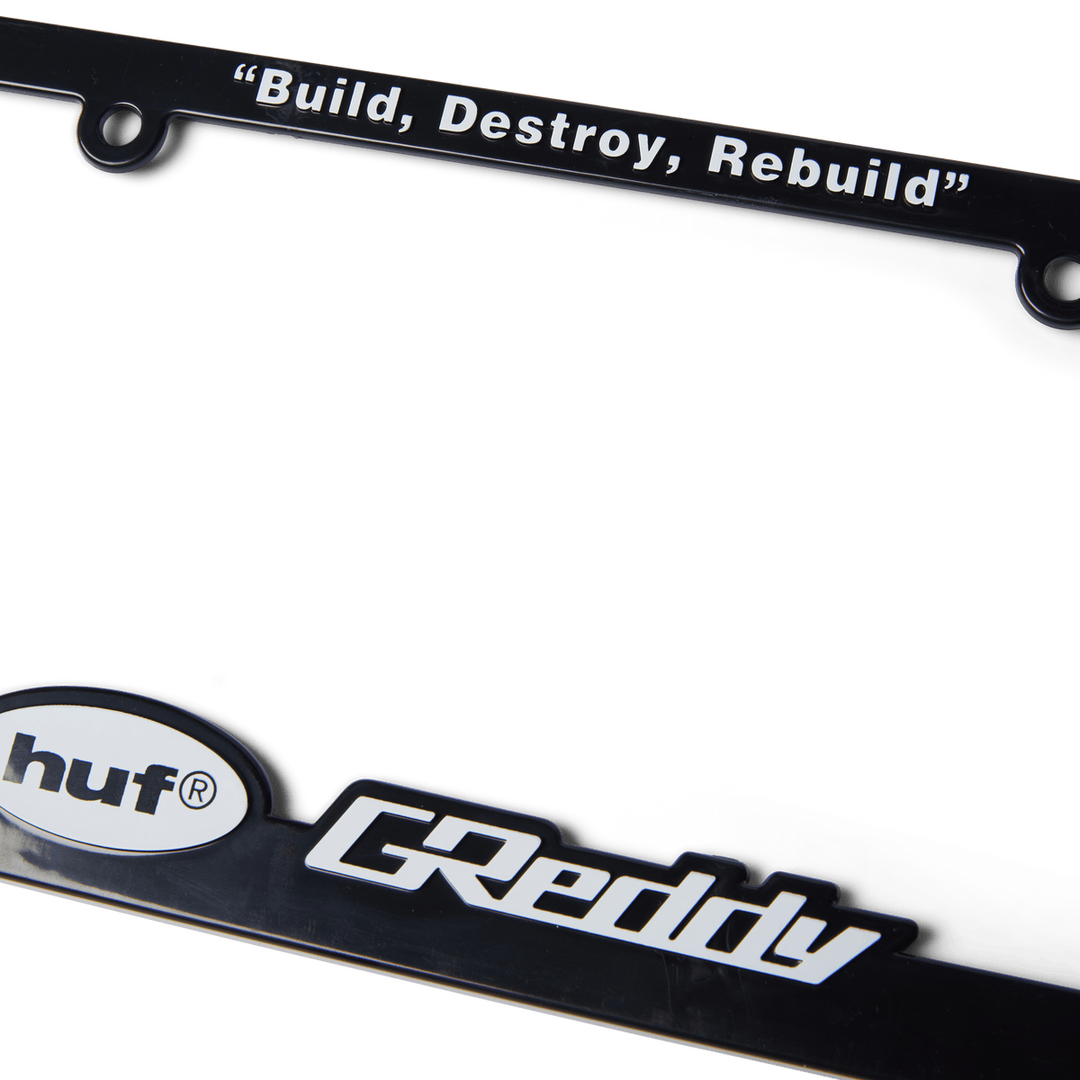 HUF x GReddy License Plate Frame - Black